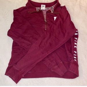 PINK Maroon Sweatshirt